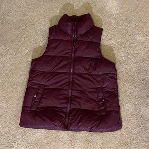 Old navy maroon vest